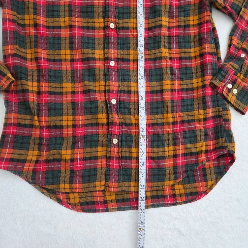 Vintage 90s Gap Plaid Flannel Men's Small Red Multi Button Down Shirt Grunge - Picture 11 of 11